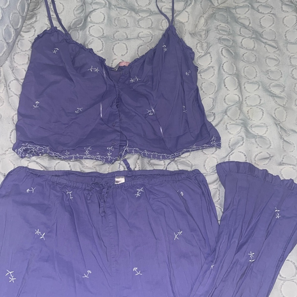 Crop Top Tank and Pants 100% Cotton set